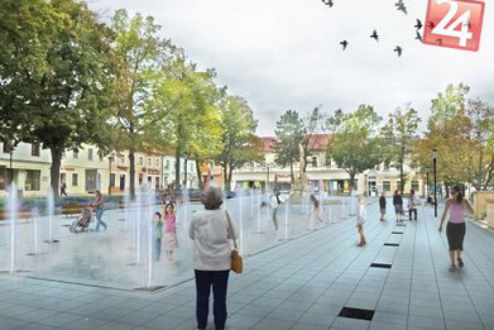 Ilustračný obrázok k článku Obnova Námestia slobody v Prievidzi: Pozrite sa, ako bude vyzerať pešia zóna