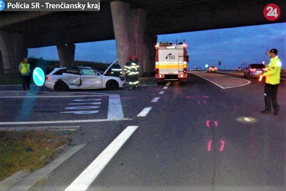FOTO z miesta nehody na výpadovke z Považskej Bystrice