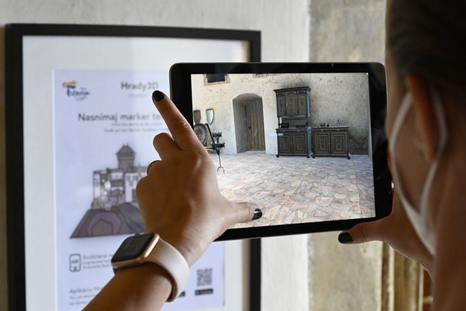 FOTO: Bezplatná aplikácia Hrady 3D pre návštevníkov Trenčianskeho hradu